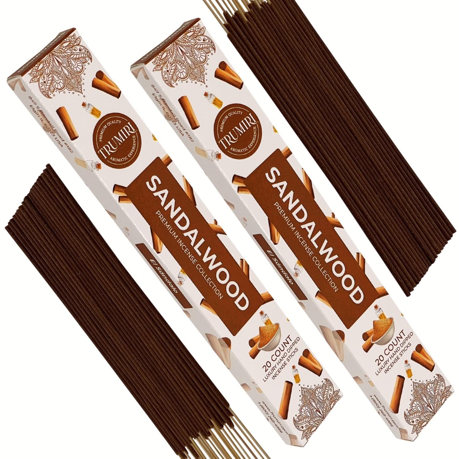 Cannabis Scented Incense Sticks - Total 40 Insence-Sticks - Dual Pack of 20 Insense - Inciensos - Inscents - Natural Non Toxic Ingredients - Incents - Incence - Inscense - Insents