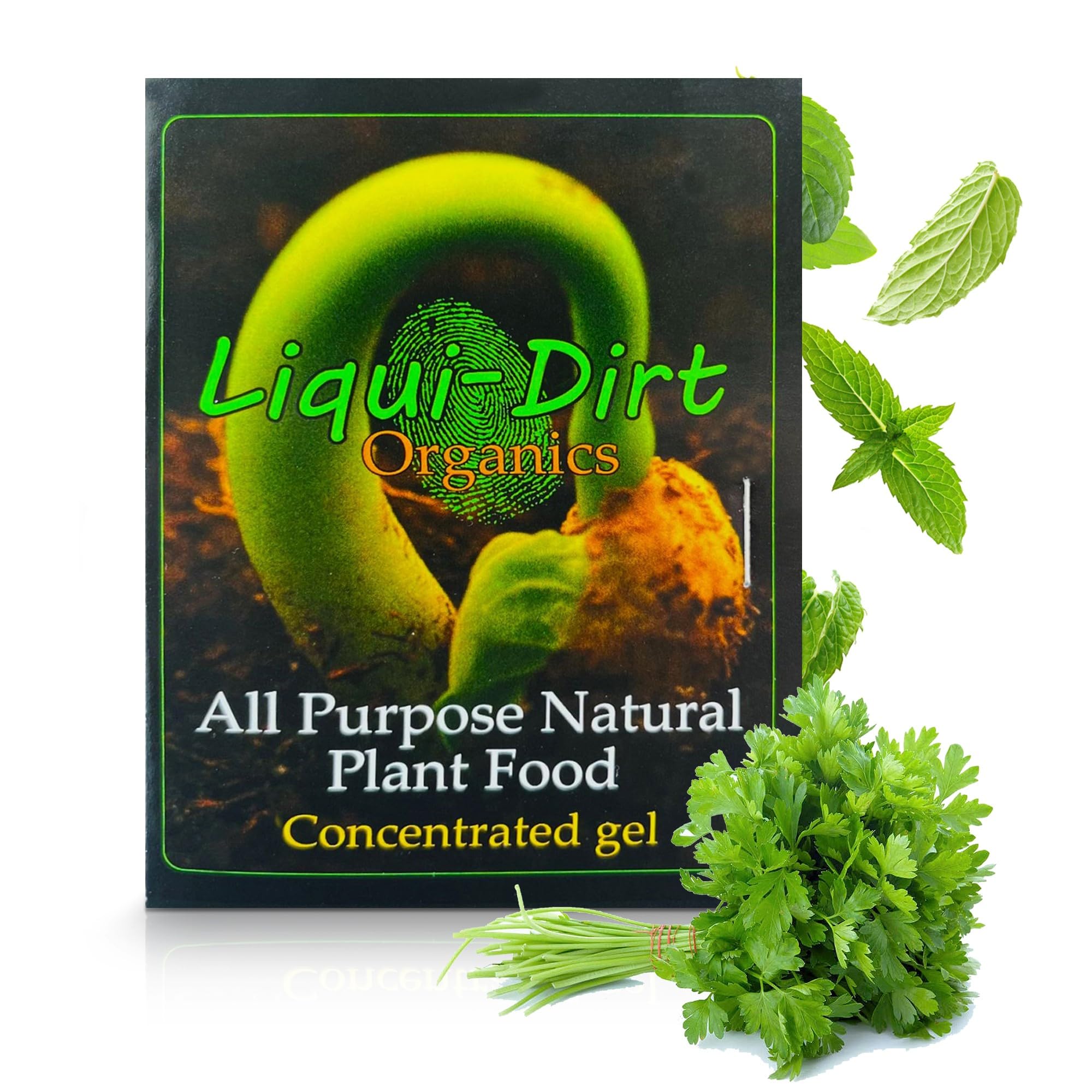 LiquiDirt Organic All-Purpose Plant Food - 100% Bio-Digested Liquid Fertilizer for Indoor Houseplants, Succulents, Herbs & Garden - Won't Burn Roots - Makes 250+ Gallons