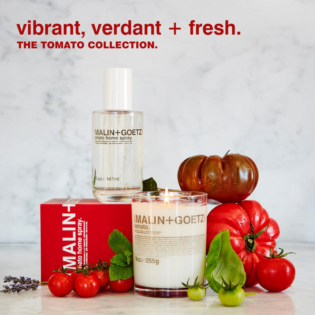 MALIN+GOETZ 9oz Scented Candle | Hand-Poured Soy Wax with Unique Fragrance Blends | Clean-Burning, Vegan & Cruelty-Free | Bergamot, Sage, Otto, Tomato, Strawberry, Cannabis, Dark Rum & Leather