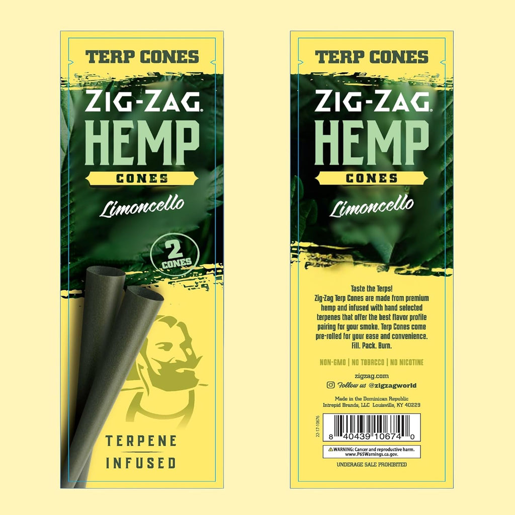 ZIG-ZAG Natural Infused Hemp Cones - Grand Daddy Purp - Pre Rolled - 15 Packs (2 Cones/Pack) - Convenient & Consistent - Prerolled