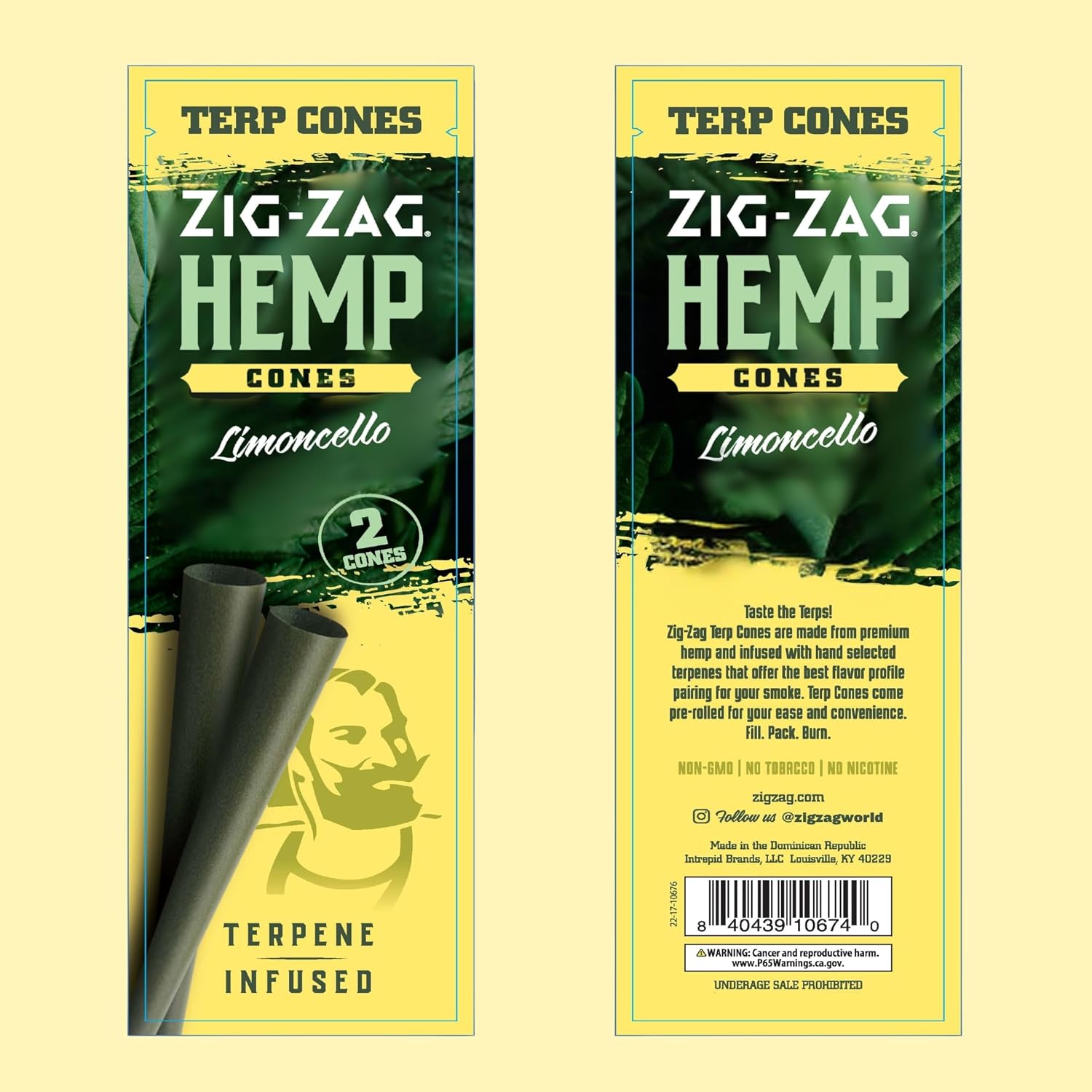 ZIG-ZAG Natural Infused Hemp Cones - Grand Daddy Purp - Pre Rolled - 15 Packs (2 Cones/Pack) - Convenient & Consistent - Prerolled