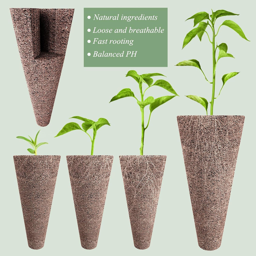 Tigvio 126 Piece Hydroponic Pods Kit | Grow Anything with 30 Grow Sponges, 30 Baskets, 30 Domes, 30 Labels, 4 A&B Plant Food, 1 Tweezer