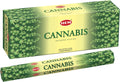 Hem Cannabis Incense Sticks (120 Sticks, 6 Boxes Inside) - 9 Inches Long, 20g per Box - |Perfect for Meditation, Rituals | Cleansing | Promotes Relaxation and Tranquility.