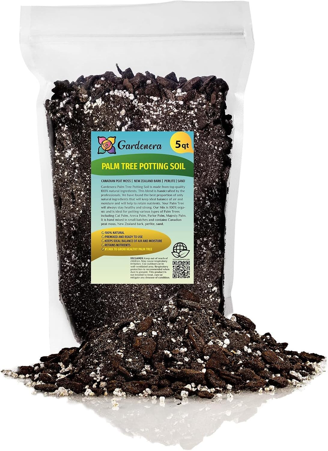 Premium JUST-ADD-Water Potting Soil Mix - Optimal Nutrient-Rich Blend for Thriving and HIGH-Yield Herbal Plants - 3 Quart