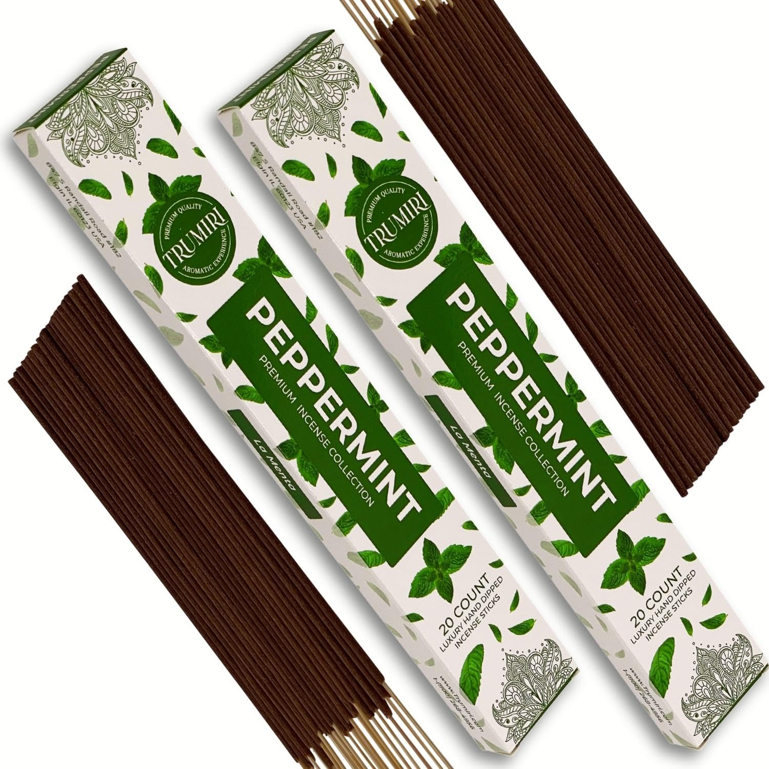 Cannabis Scented Incense Sticks - Total 40 Insence-Sticks - Dual Pack of 20 Insense - Inciensos - Inscents - Natural Non Toxic Ingredients - Incents - Incence - Inscense - Insents