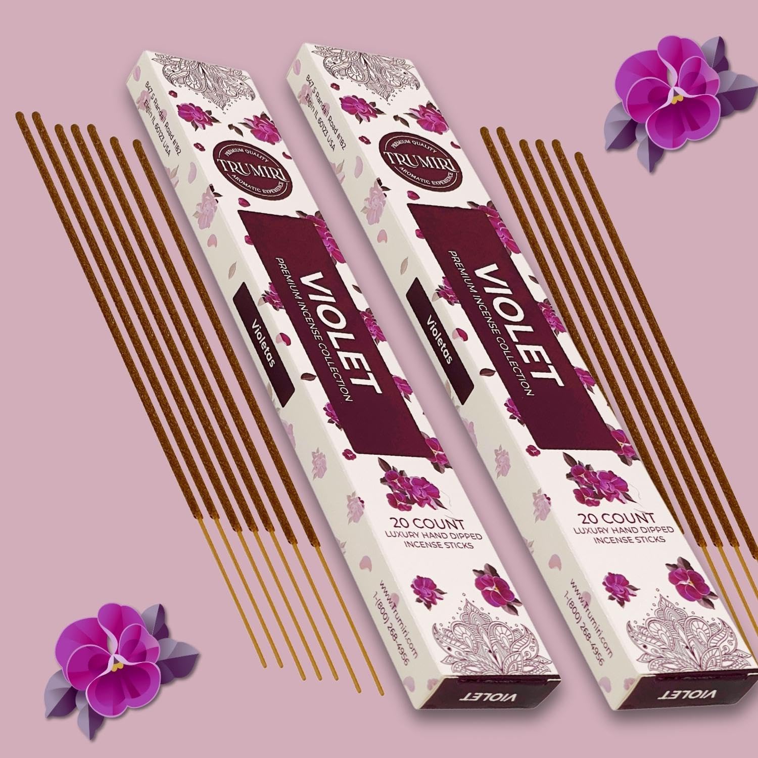 Cannabis Scented Incense Sticks - Total 40 Insence-Sticks - Dual Pack of 20 Insense - Inciensos - Inscents - Natural Non Toxic Ingredients - Incents - Incence - Inscense - Insents