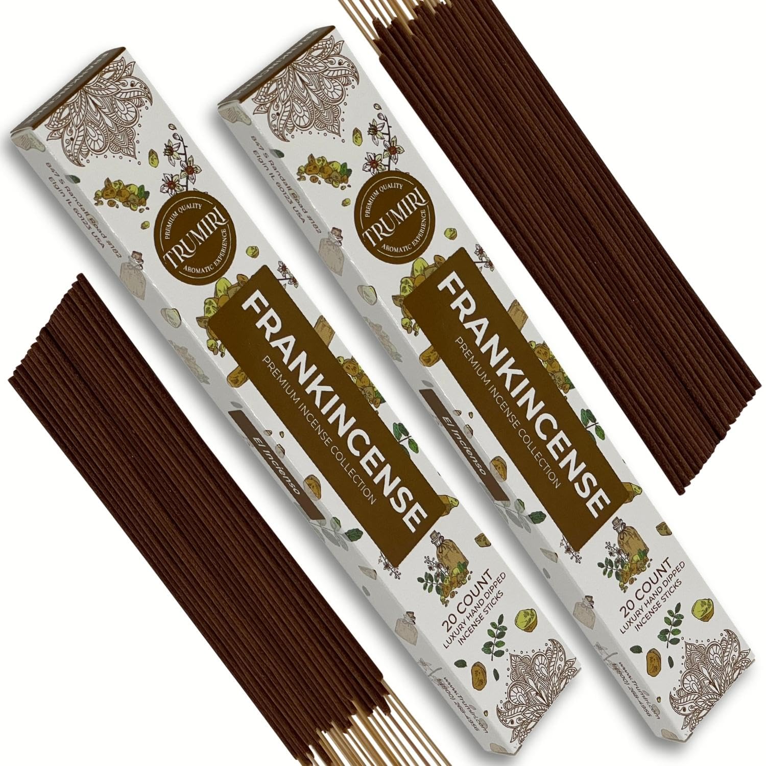 Cannabis Scented Incense Sticks - Total 40 Insence-Sticks - Dual Pack of 20 Insense - Inciensos - Inscents - Natural Non Toxic Ingredients - Incents - Incence - Inscense - Insents