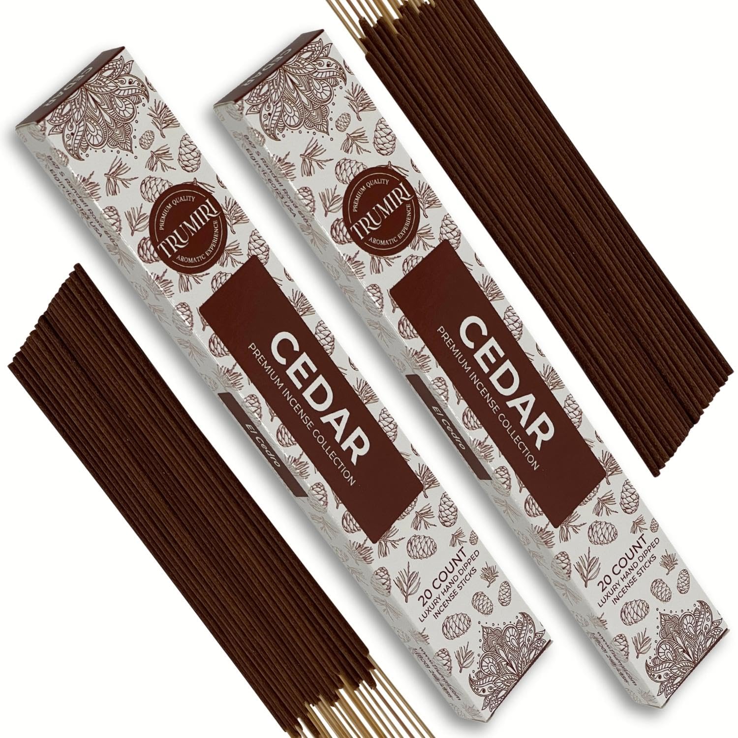 Cannabis Scented Incense Sticks - Total 40 Insence-Sticks - Dual Pack of 20 Insense - Inciensos - Inscents - Natural Non Toxic Ingredients - Incents - Incence - Inscense - Insents