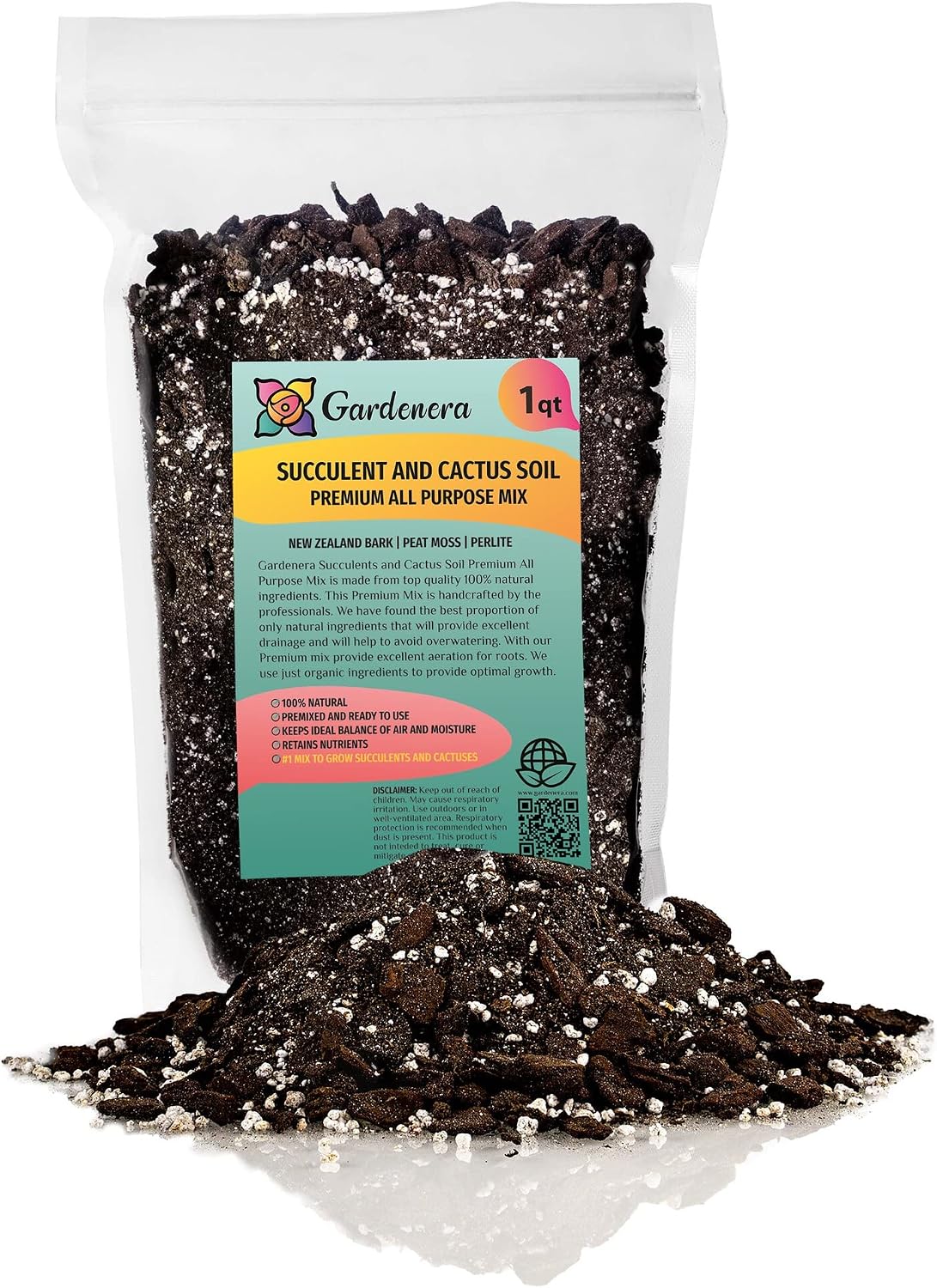 Premium JUST-ADD-Water Potting Soil Mix - Optimal Nutrient-Rich Blend for Thriving and HIGH-Yield Herbal Plants - 3 Quart