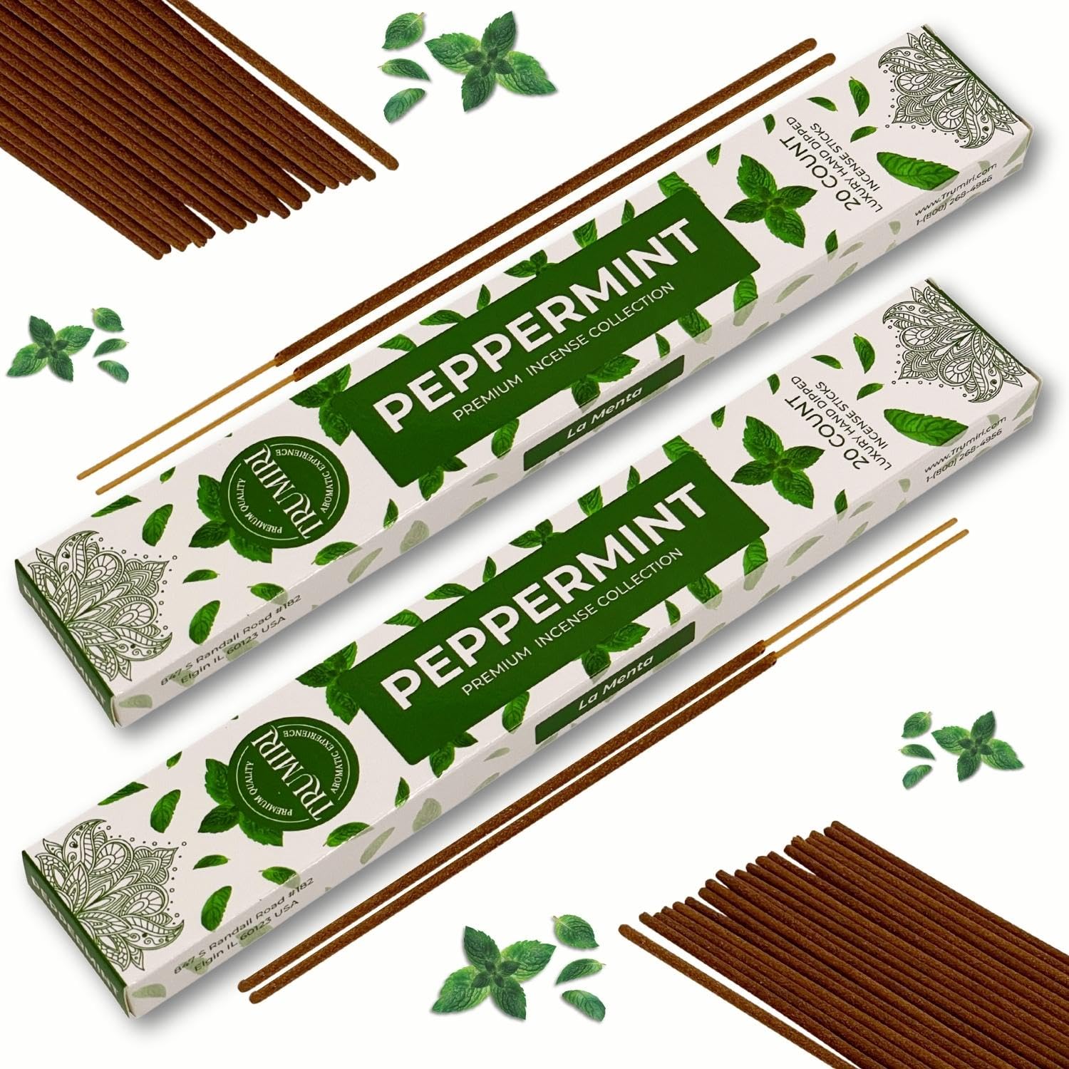 Cannabis Scented Incense Sticks - Total 40 Insence-Sticks - Dual Pack of 20 Insense - Inciensos - Inscents - Natural Non Toxic Ingredients - Incents - Incence - Inscense - Insents