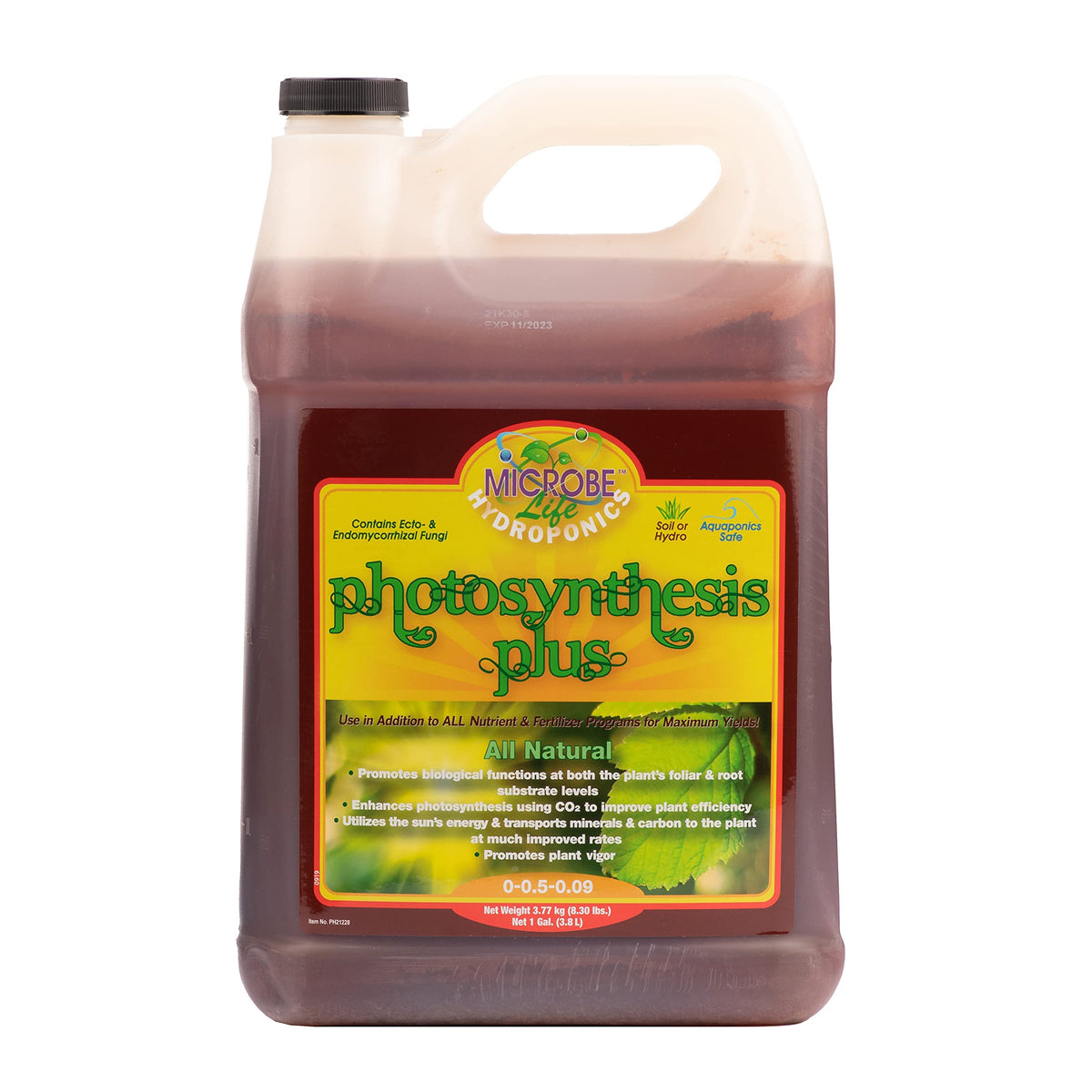 Microbe Life Hydroponics Premium Photosynthesis Plus to Grow Fruits, Vegetables, and Herbs, The Best Professional Big Bud Grow, Use with Any Feeding Systems Including Hydroponics or Soil, 16 Ounces