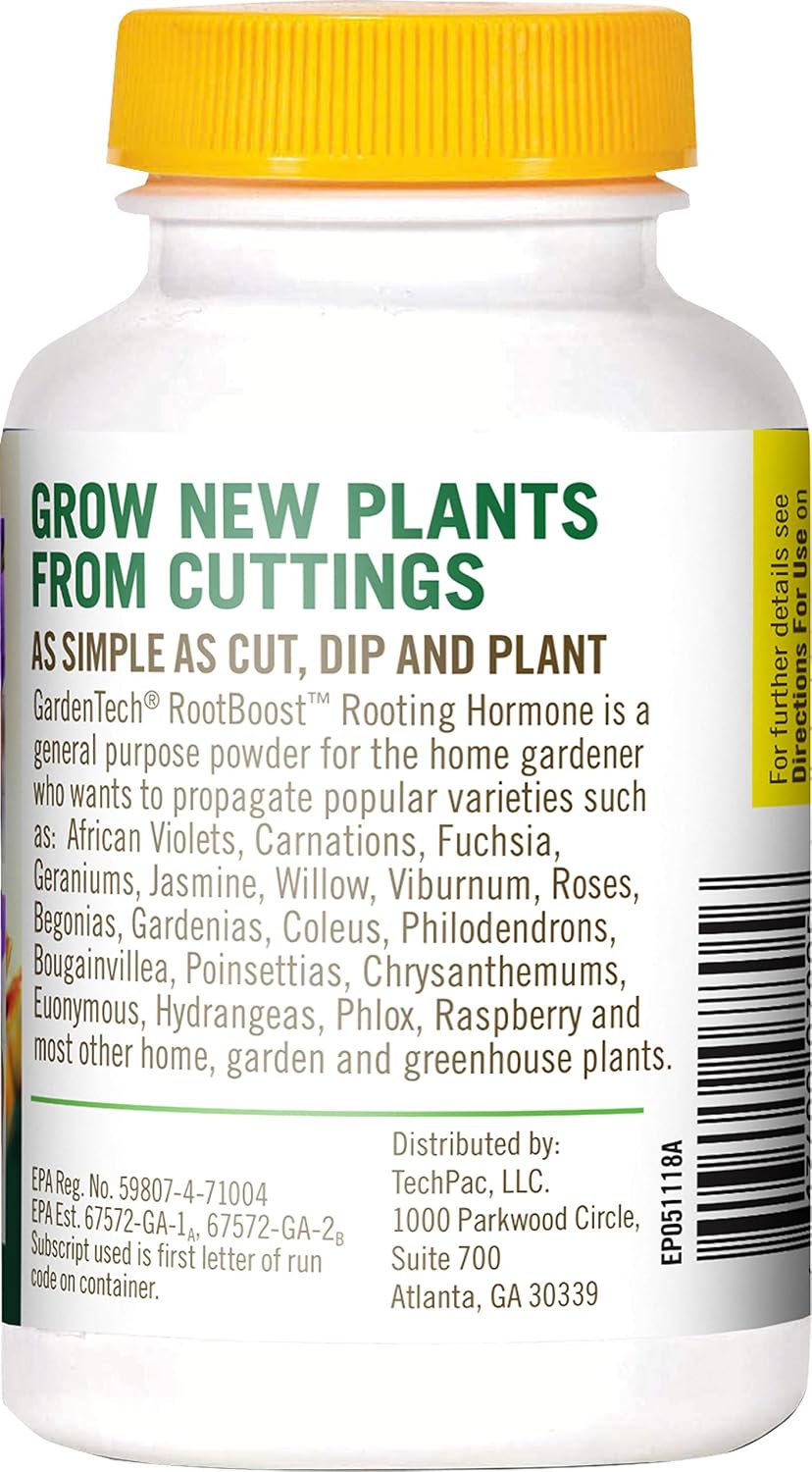 RootBoost Rooting Hormone, Rooting Powder for Plant Cuttings, 2 Ounces | Propagation for indoor and outdoor plants, container gardens and garden ornamentals, contains Hormodin 1