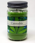 Cannabis Candle ~ Marijuana Weed Scented 4:20 Premium Soy Wax Candle (16oz Mason Jar)