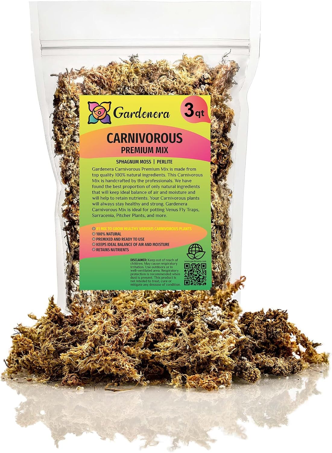 Premium JUST-ADD-Water Potting Soil Mix - Optimal Nutrient-Rich Blend for Thriving and HIGH-Yield Herbal Plants - 3 Quart