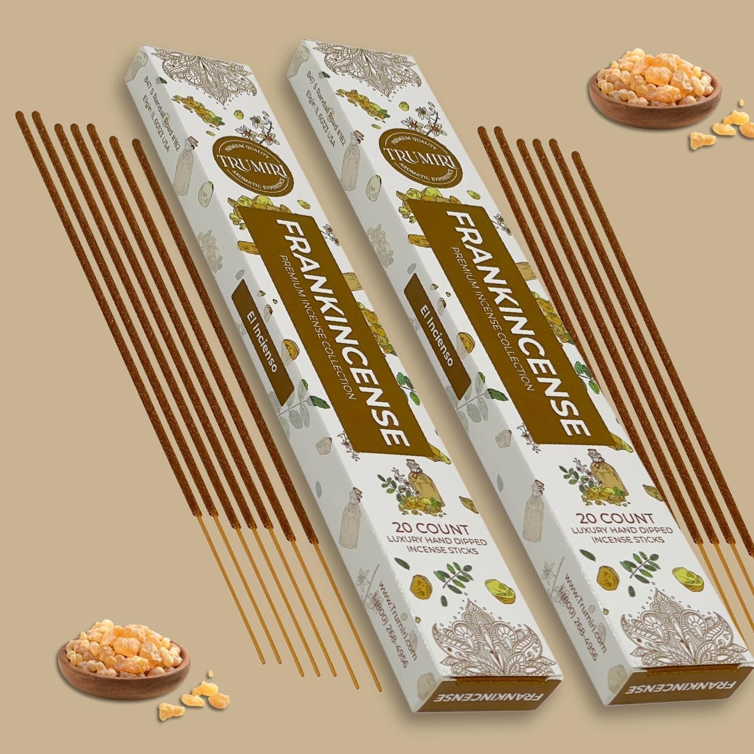 Cannabis Scented Incense Sticks - Total 40 Insence-Sticks - Dual Pack of 20 Insense - Inciensos - Inscents - Natural Non Toxic Ingredients - Incents - Incence - Inscense - Insents