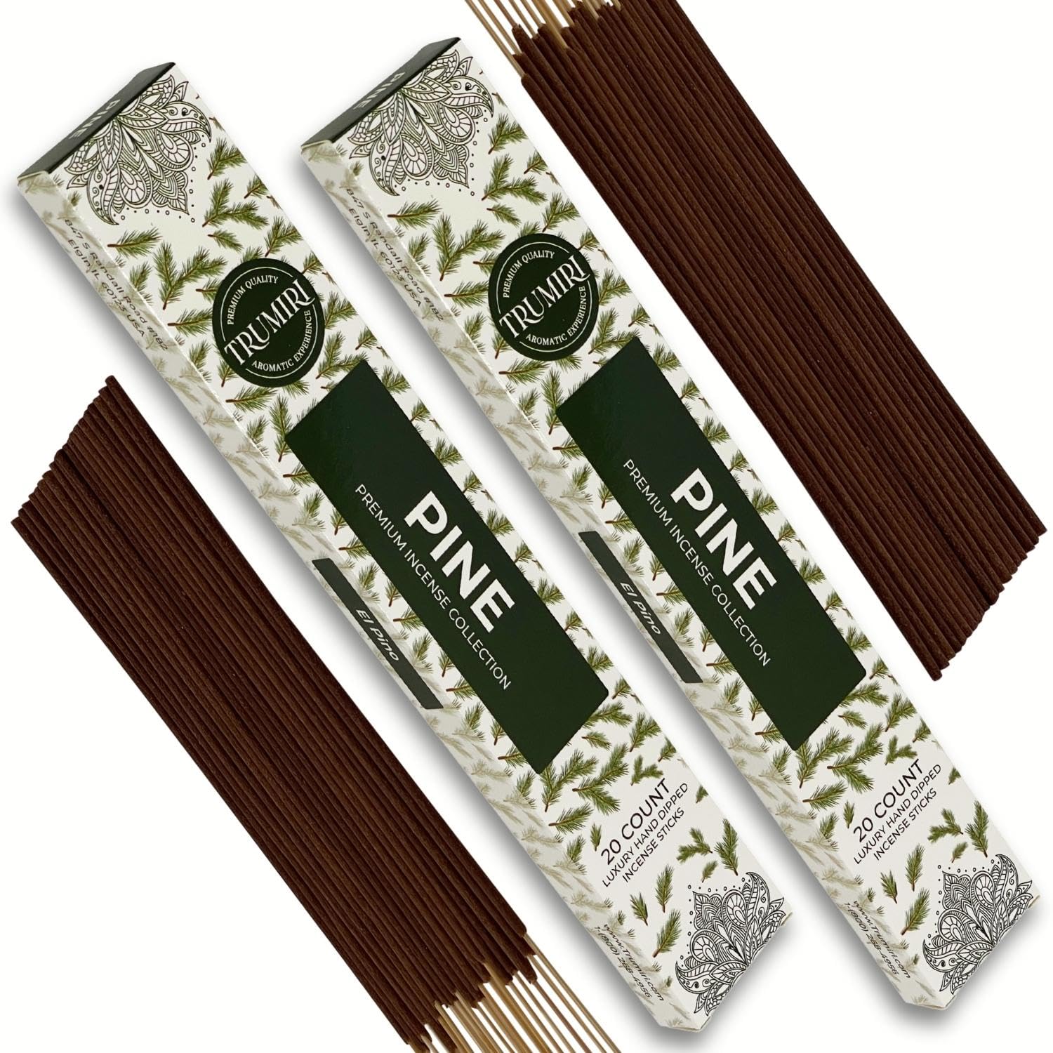 Cannabis Scented Incense Sticks - Total 40 Insence-Sticks - Dual Pack of 20 Insense - Inciensos - Inscents - Natural Non Toxic Ingredients - Incents - Incence - Inscense - Insents