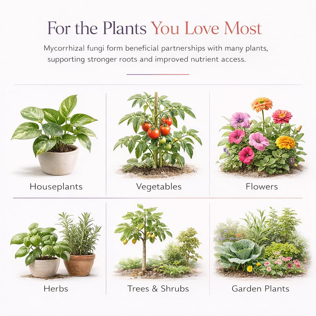 Plant Boss Mycorrhizal Fungi Root Booster – Premium Mycorrhizae for Houseplants, Flowers & Garden Plants – Improves Root Growth, Nutrient Uptake & Plant Health – 4 oz
