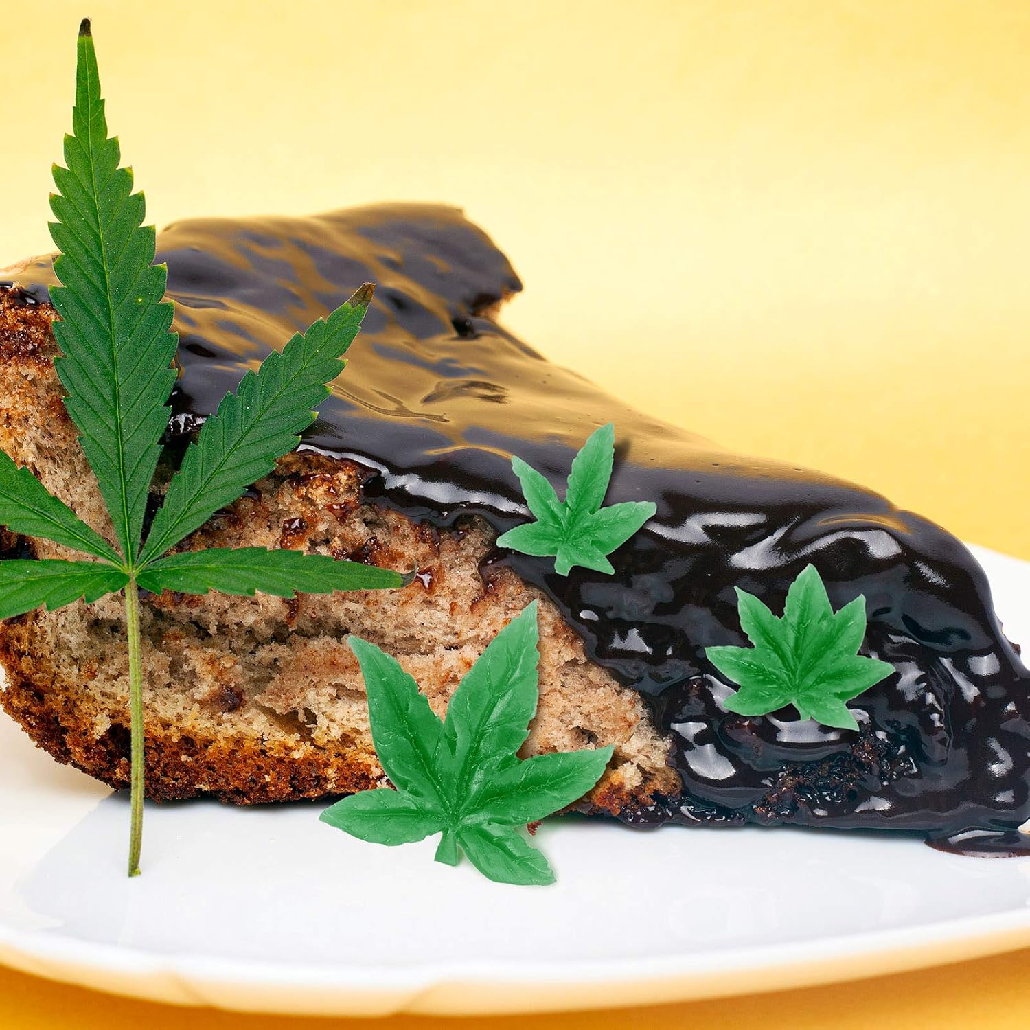 Patelai 2 Pieces Weed Leaf Cake Mold Pot Leaves Silicone Mold for Weed Leaf Theme Cake Decoration, Chocolate Gummy Candy Brownies Polymer Clay Cookie Sugar Craft(Gray)