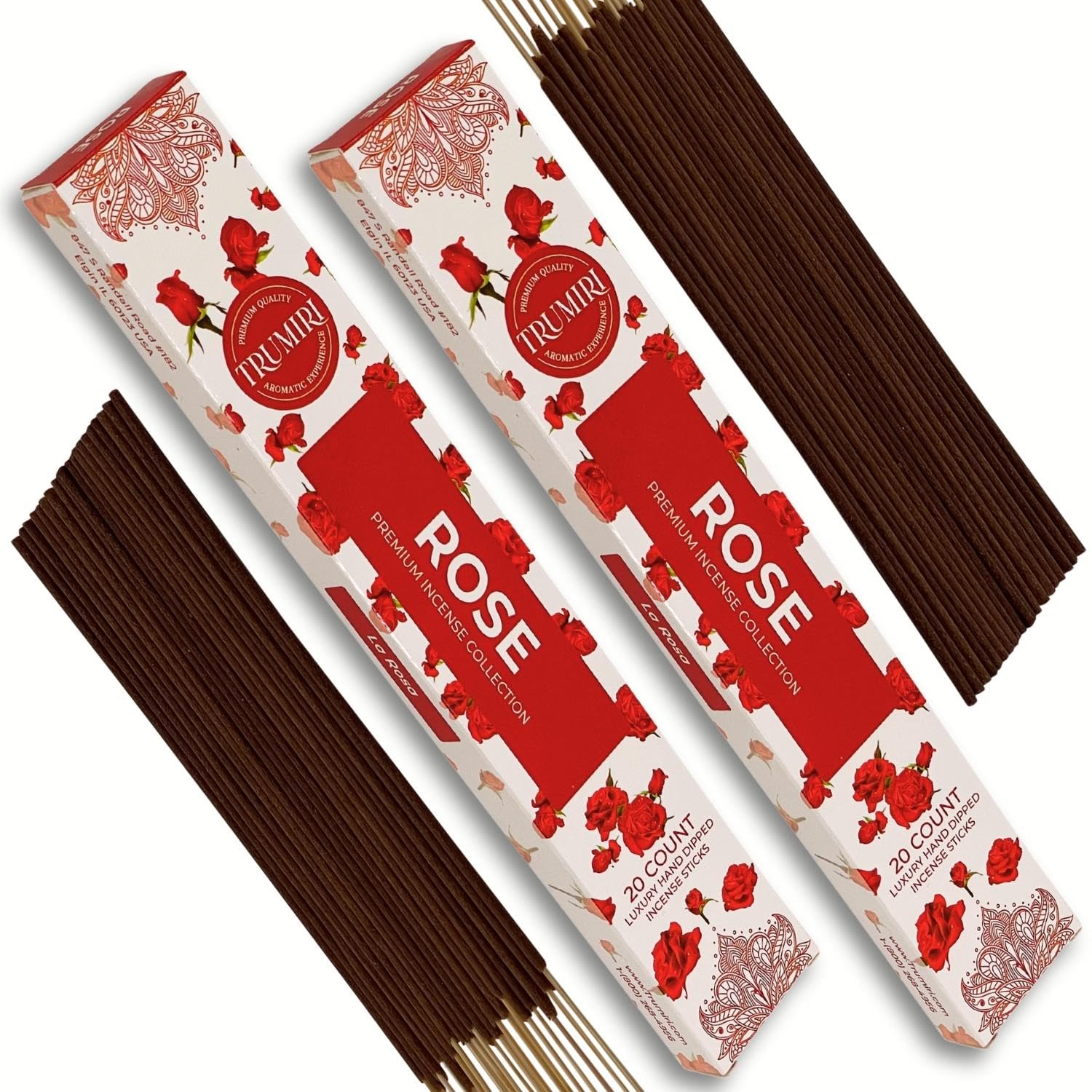 Cannabis Scented Incense Sticks - Total 40 Insence-Sticks - Dual Pack of 20 Insense - Inciensos - Inscents - Natural Non Toxic Ingredients - Incents - Incence - Inscense - Insents