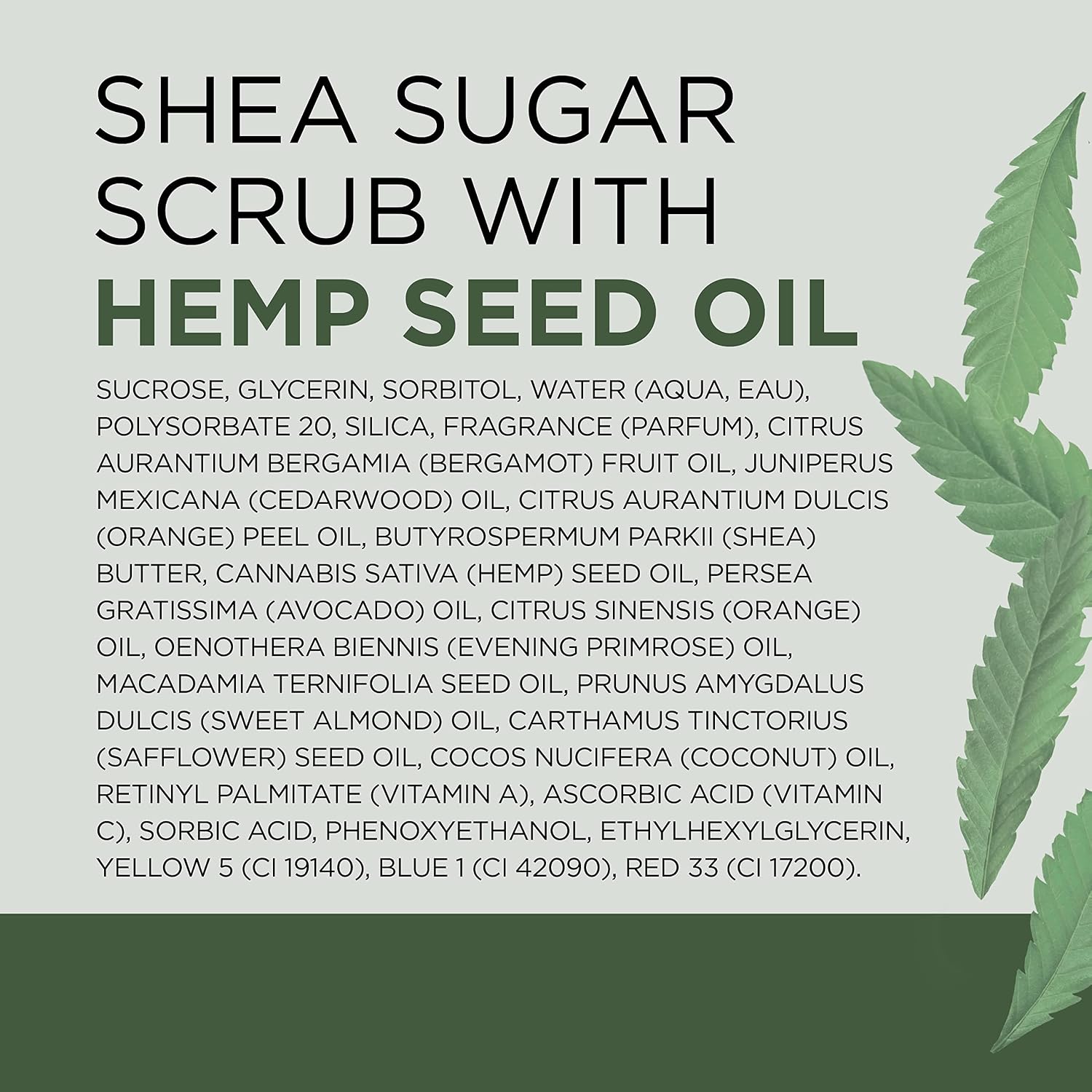 Dr Teal's Shea Sugar Body Scrub, Cannabis Sativa Hemp Seed Oil with Essential Oils, 19 oz (Pack of 3)