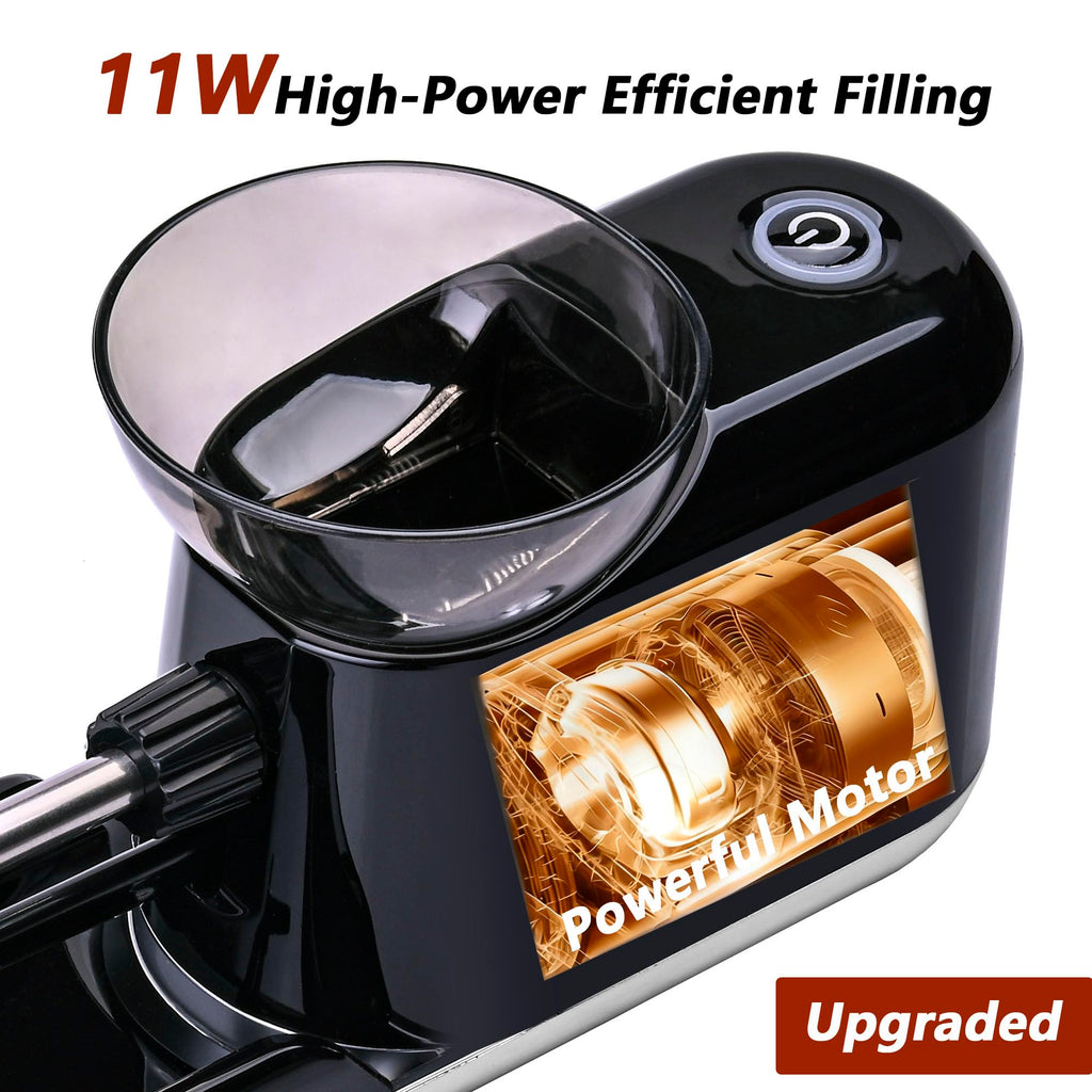 Electric Cigarette/Cone Rolling Machine Set with Manual Sipce Grinder,Automatic Cone Loader with LED Light, Portable Grinder Tobacco Injector Maker for King Size Pre Rolled Cone