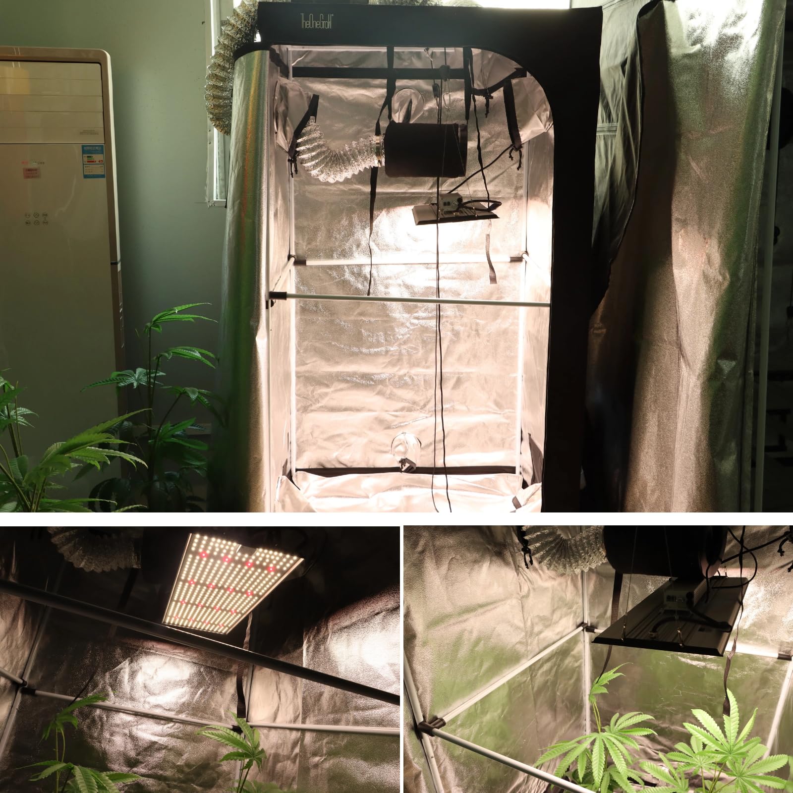 MA2000 LED Grow Lights for Seed Starting Vegetables Bloom, 200W Dimmable Daisy Chain, Grow Lights for Indoor Plants Full Spectrum for 2x4/4x4ft Coverage, Grow Tent, High Yield Cultivation