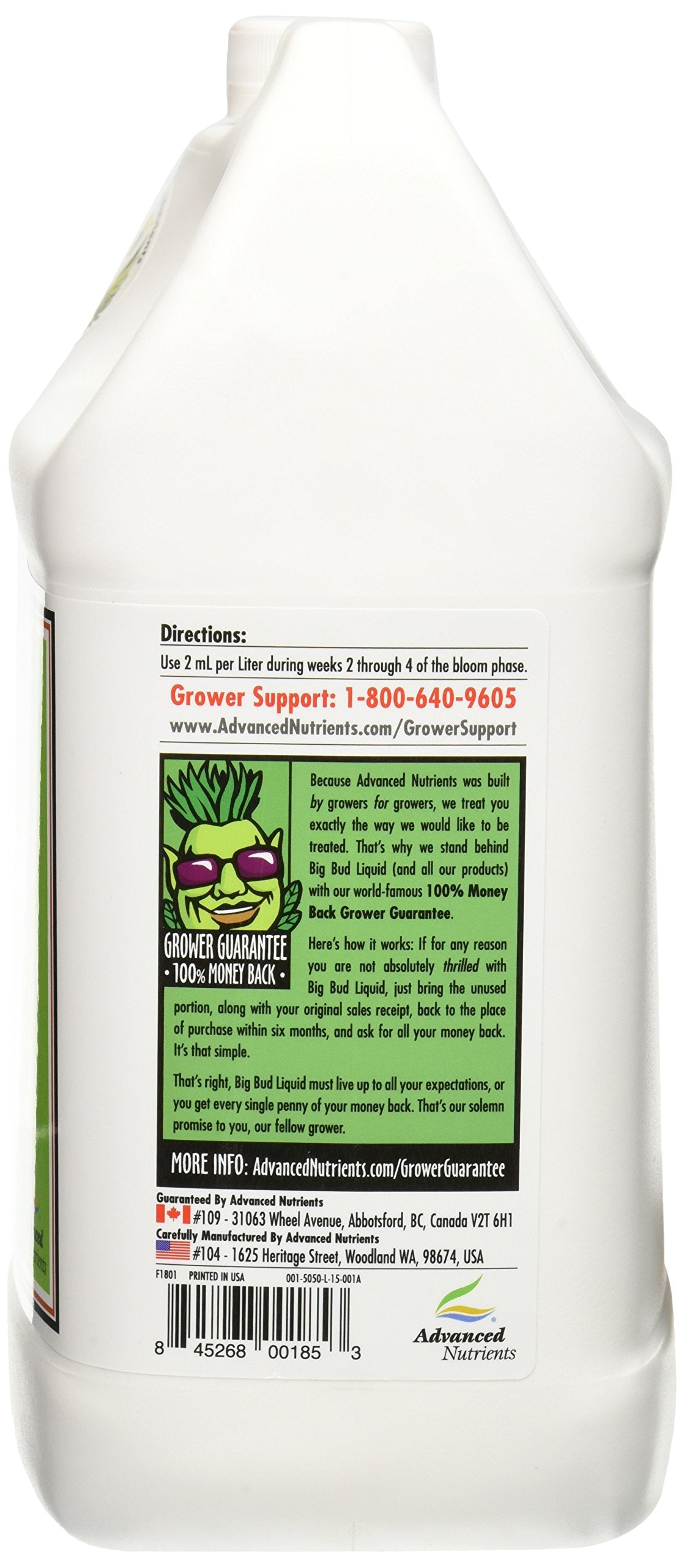 Advanced Nutrients GL525050-12 Big Bud Liquid Fertilizer, 250 mL, Brown/A