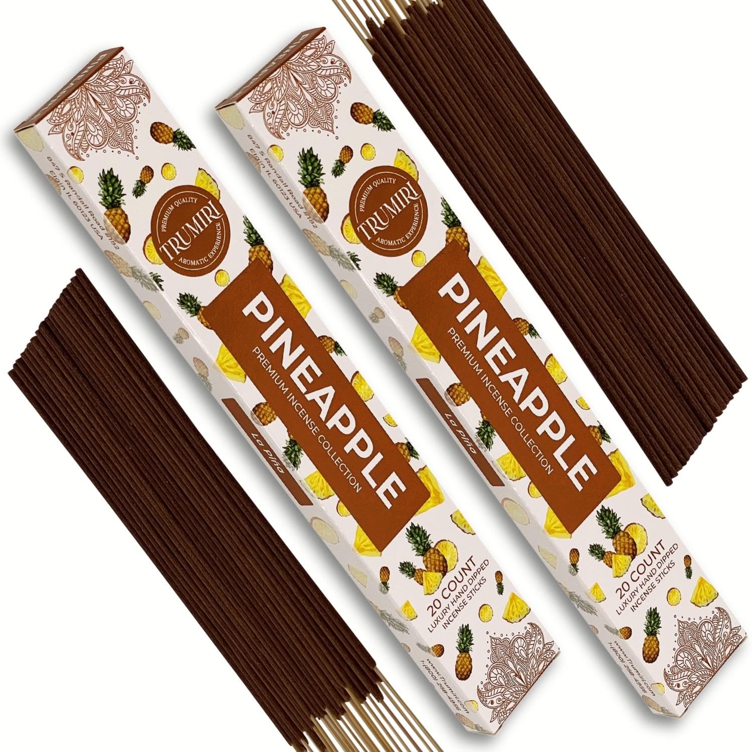 Cannabis Scented Incense Sticks - Total 40 Insence-Sticks - Dual Pack of 20 Insense - Inciensos - Inscents - Natural Non Toxic Ingredients - Incents - Incence - Inscense - Insents