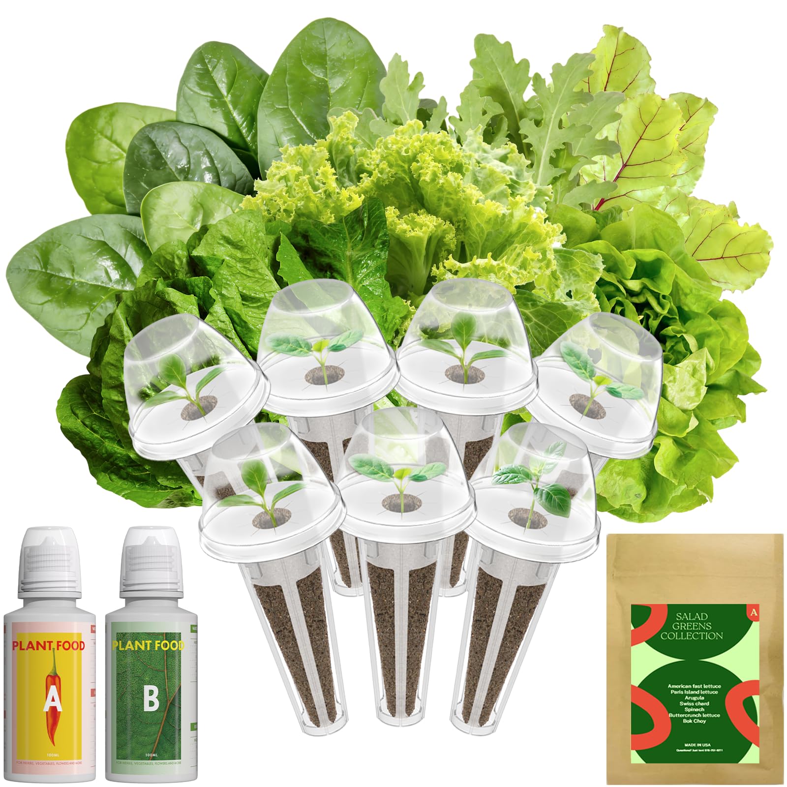 Inbloom Fragrant Bouquet Flower 7 Pods Seed Pod Kit for AeroGarden, iDoo, Ahopegarden, GARDENCUBE(350+ Flower Seeds with Marigold, Daisy, Cockscomb, Borage, Dwarf Sunflower Bambino, Marigold, Dahlia)