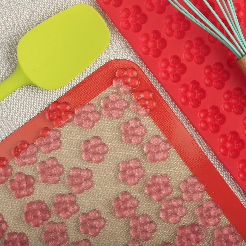 Marijuana Cannabis Hemp Leaf Silicone Molds with 70 Cavities Shaped for Pot Chocolate Candy Gummy, Flower