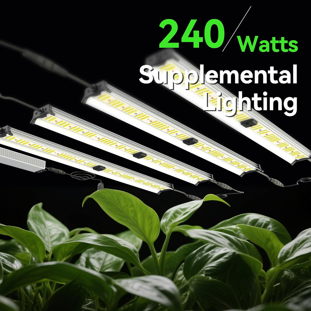 Under Canopy Led Grow Light Bars Full Spectrum Led Grow Lamps Grow Lights for Indoor Plants Dimmable Daisy Chain for Grow Lights Supplemental Lighting for Grow Tent