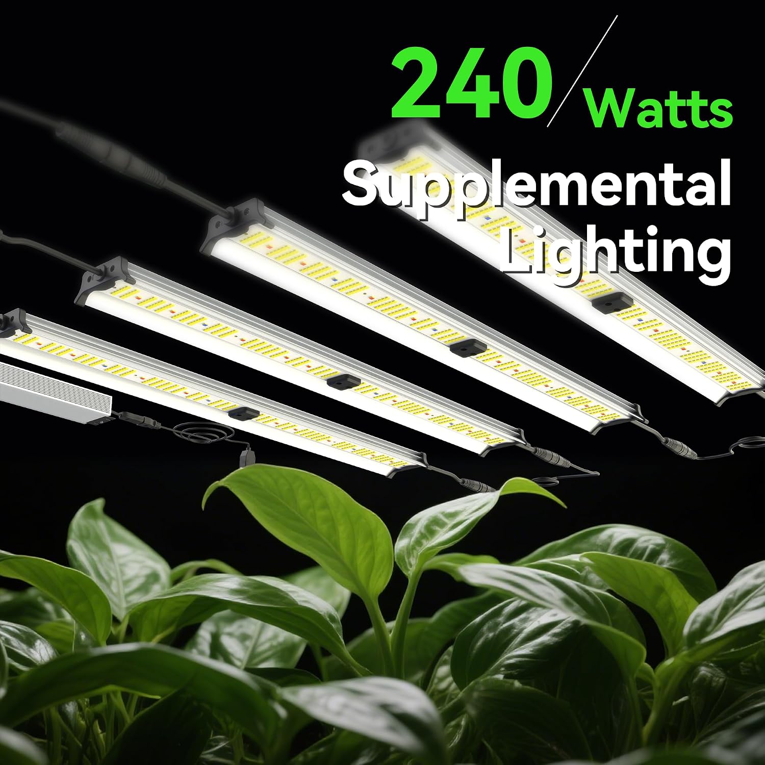 Under Canopy Led Grow Light Bars Full Spectrum Led Grow Lamps Grow Lights for Indoor Plants Dimmable Daisy Chain for Grow Lights Supplemental Lighting for Grow Tent