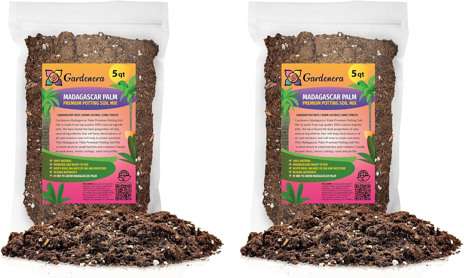 Premium JUST-ADD-Water Potting Soil Mix - Optimal Nutrient-Rich Blend for Thriving and HIGH-Yield Herbal Plants - 3 Quart