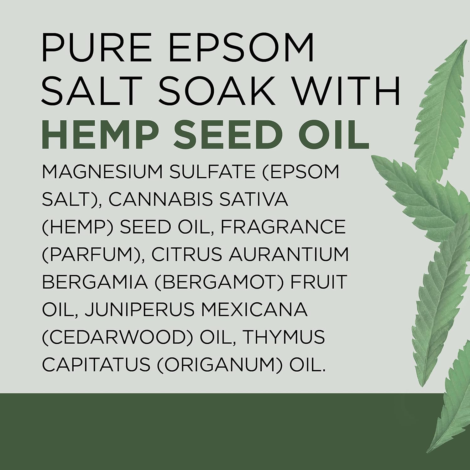 Dr Teal's Pure Epsom Salt, Cannabis Sativa Hemp Seed Oil, 3 lb (Pack of 4)