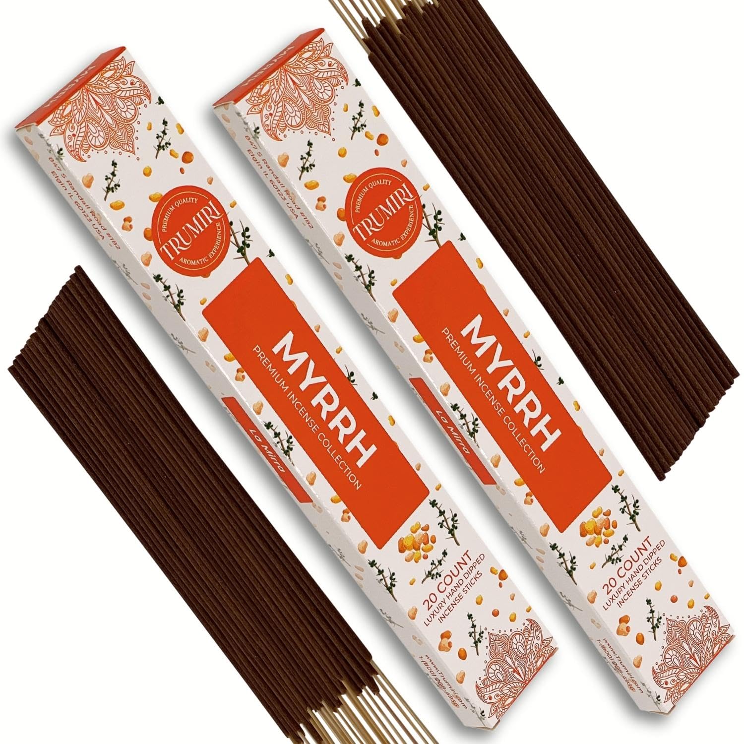 Cannabis Scented Incense Sticks - Total 40 Insence-Sticks - Dual Pack of 20 Insense - Inciensos - Inscents - Natural Non Toxic Ingredients - Incents - Incence - Inscense - Insents