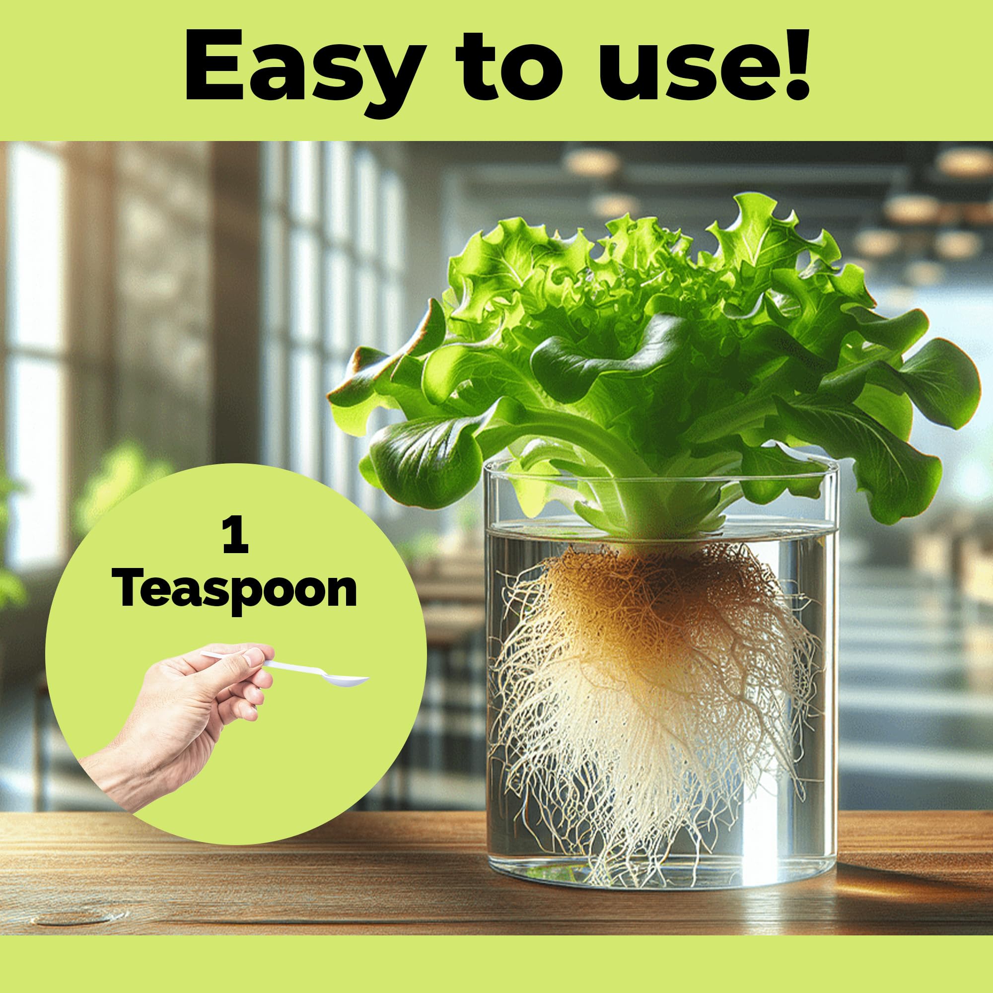 Kratky Hydroponic Fertilizer – Liquid Plant Food for Passive Hydroponics, Strong Roots & Higher Yields, 8 oz