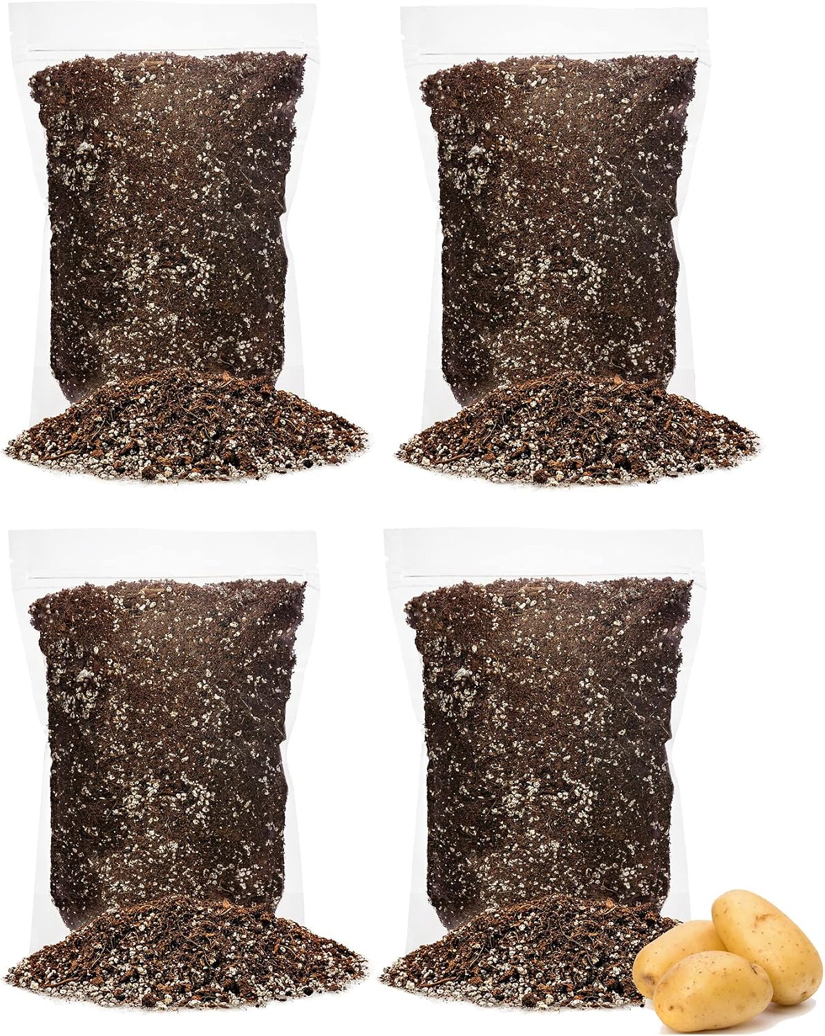 Premium JUST-ADD-Water Potting Soil Mix - Optimal Nutrient-Rich Blend for Thriving and HIGH-Yield Herbal Plants - 3 Quart