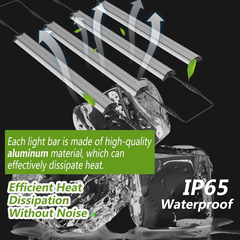 Under Canopy Led Grow Light Bars Full Spectrum Led Grow Lamps Grow Lights for Indoor Plants Dimmable Daisy Chain for Grow Lights Supplemental Lighting for Grow Tent