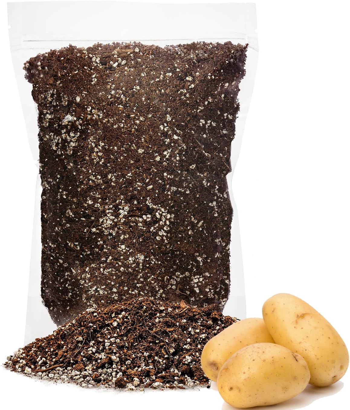 Premium JUST-ADD-Water Potting Soil Mix - Optimal Nutrient-Rich Blend for Thriving and HIGH-Yield Herbal Plants - 3 Quart