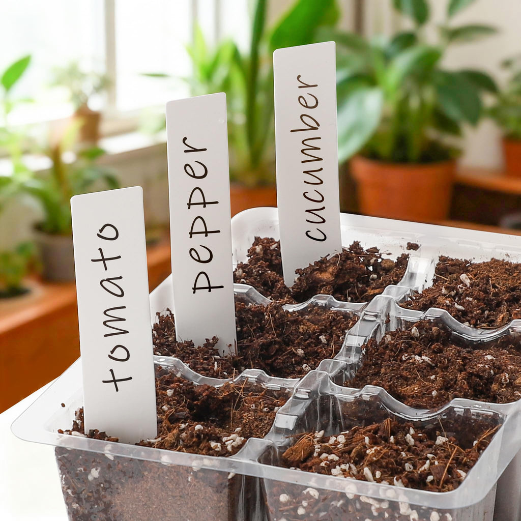 10-Pack Seed Starter Trays, Tall Dome, Base, 12-Cell Tray, Clear | 10 Seedling Kits with Tall Domes for Large Seed Starting. Adjustable Vents, Clear Trays & Heat Mat Compatibility, Indoor Use