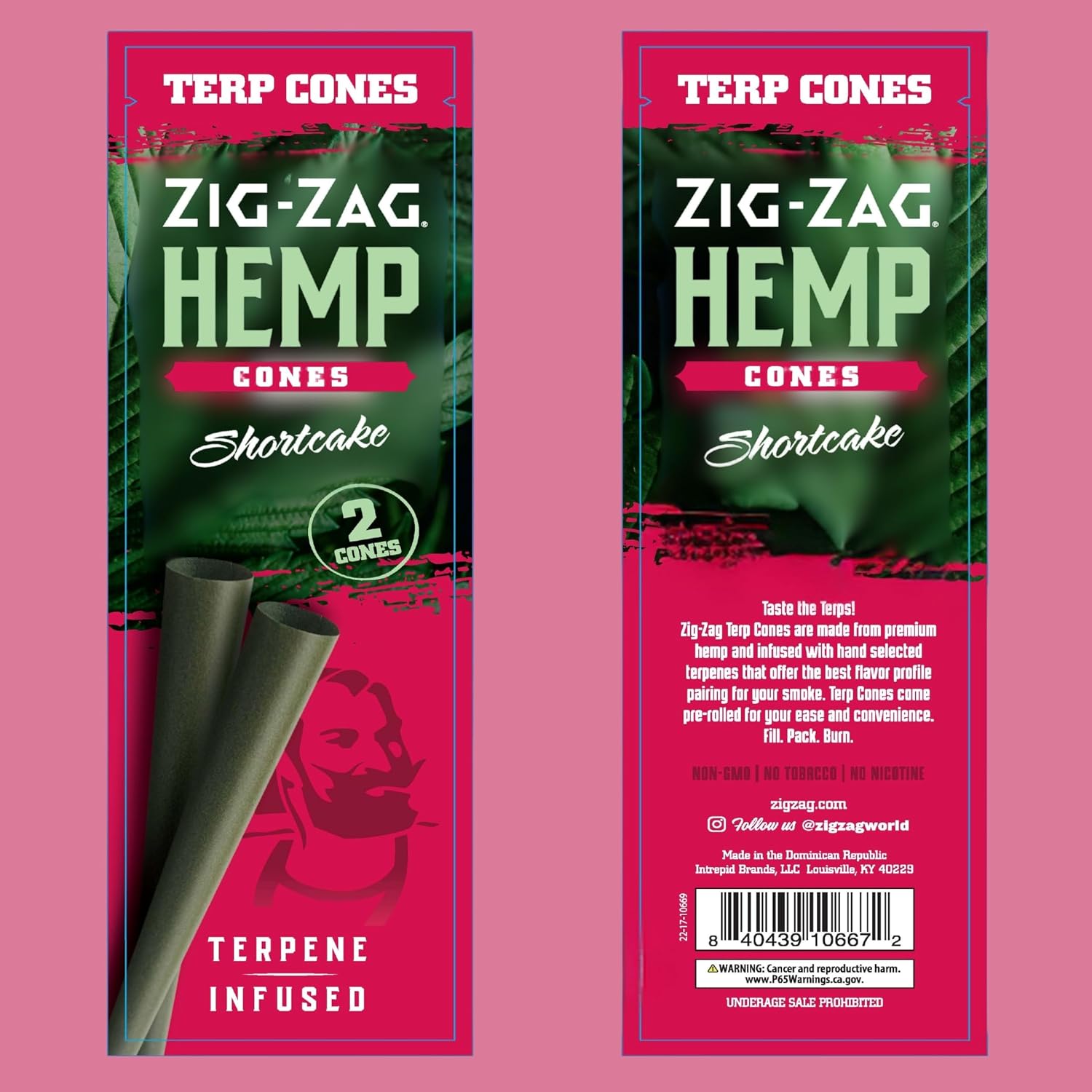 ZIG-ZAG Natural Infused Hemp Cones - Grand Daddy Purp - Pre Rolled - 15 Packs (2 Cones/Pack) - Convenient & Consistent - Prerolled