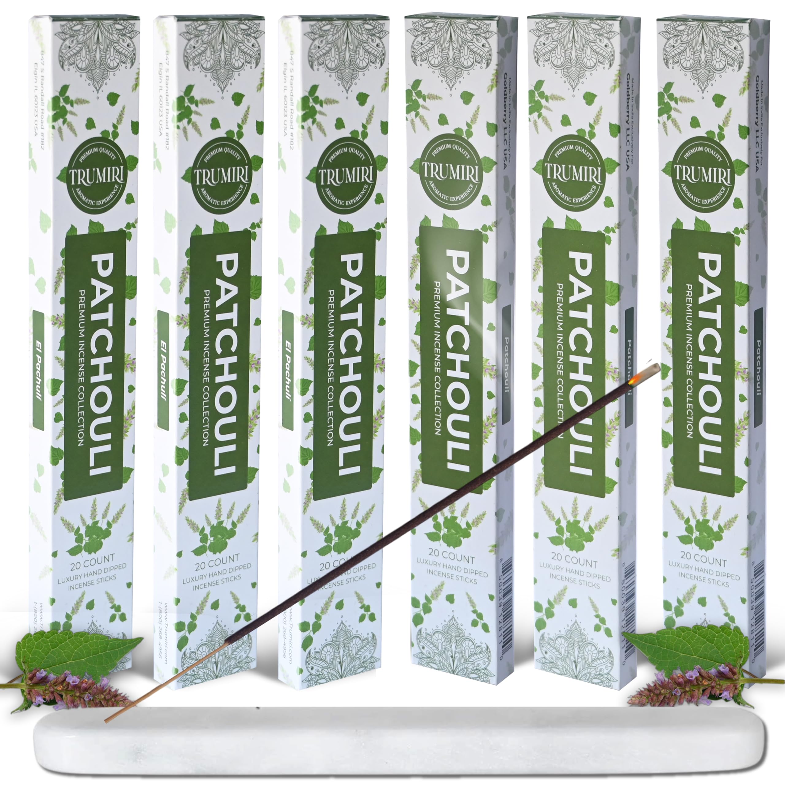 Cannabis Scented Incense Sticks - Total 40 Insence-Sticks - Dual Pack of 20 Insense - Inciensos - Inscents - Natural Non Toxic Ingredients - Incents - Incence - Inscense - Insents