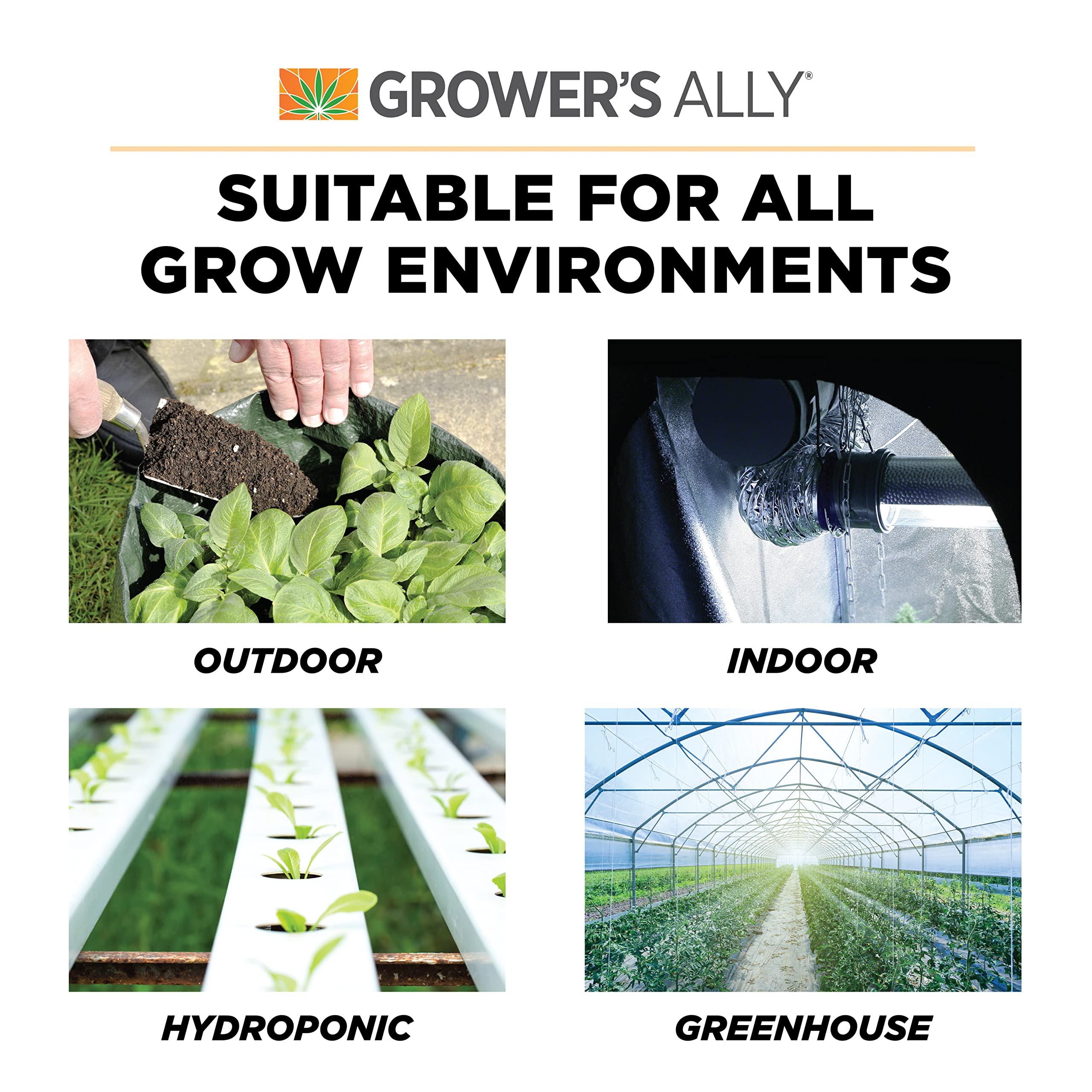 Grower's Ally Fungicide Concentrate for Plants, 8 Oz, Makes 5 Gallons