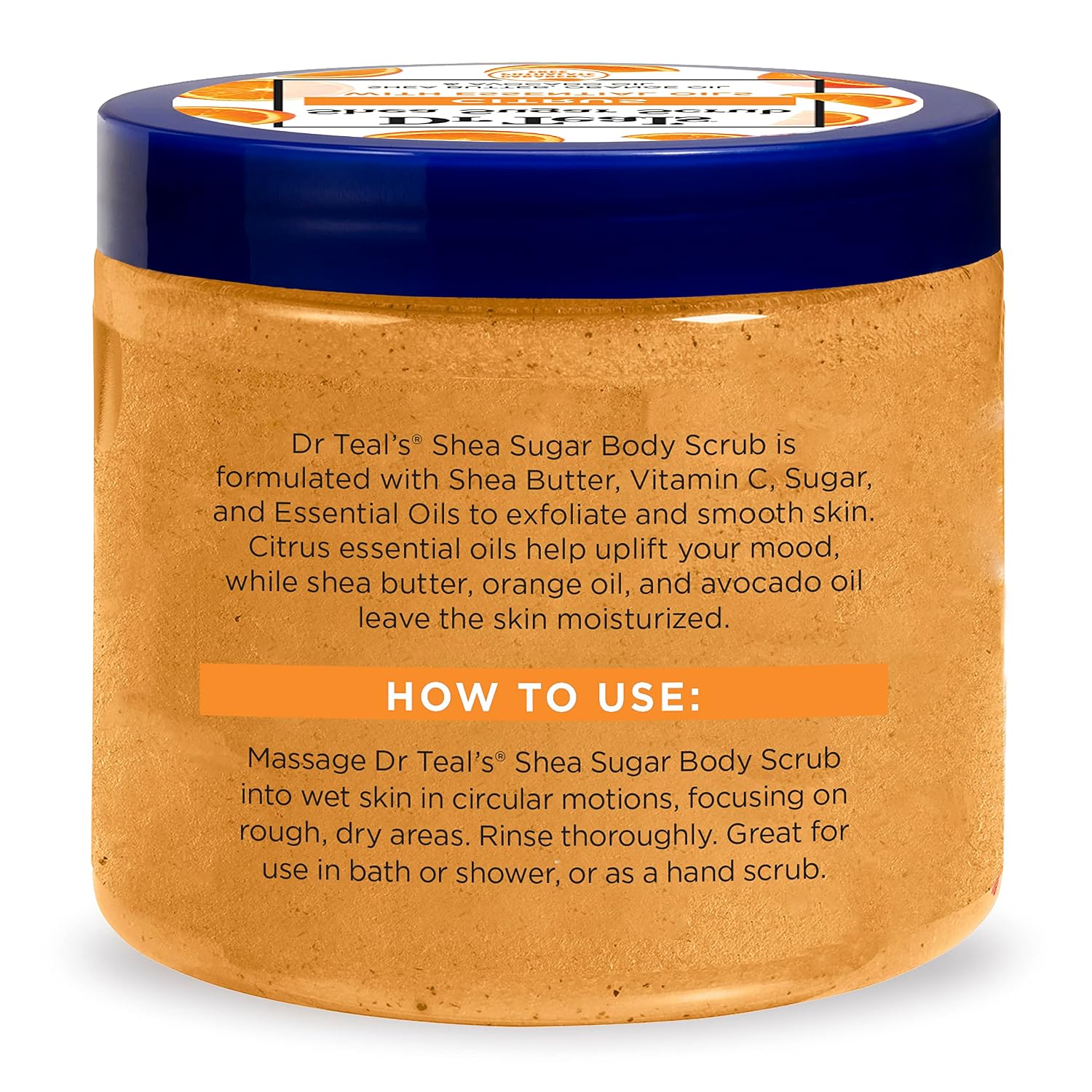 Dr Teal's Shea Sugar Body Scrub, Cannabis Sativa Hemp Seed Oil with Essential Oils, 19 oz (Pack of 3)