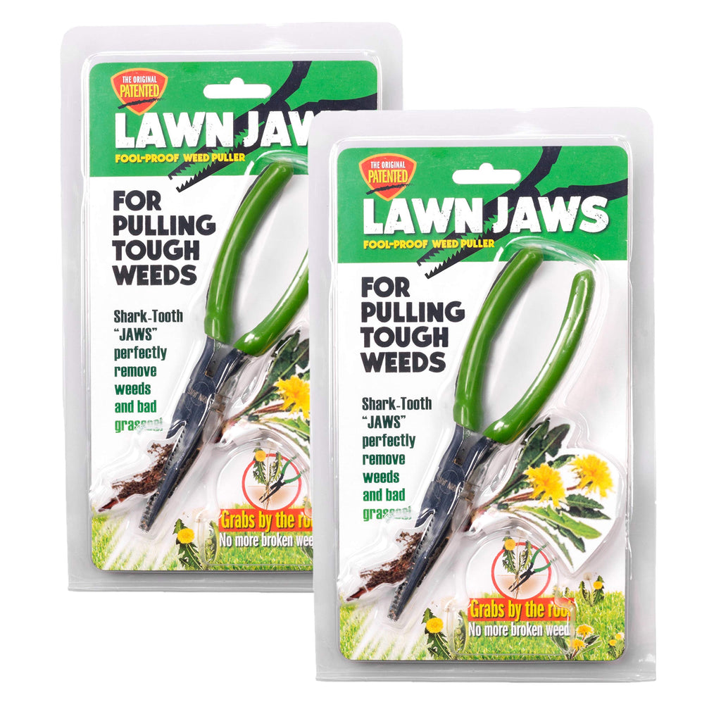 Original Shark Tooth Weed Puller Tool, Grabs Weeds by the Root | Handheld Root Removal for Dandelion, Crabgrass & More- Heavy Duty Garden Weeding Tool for Lawn Care, Landscaping & Gardening